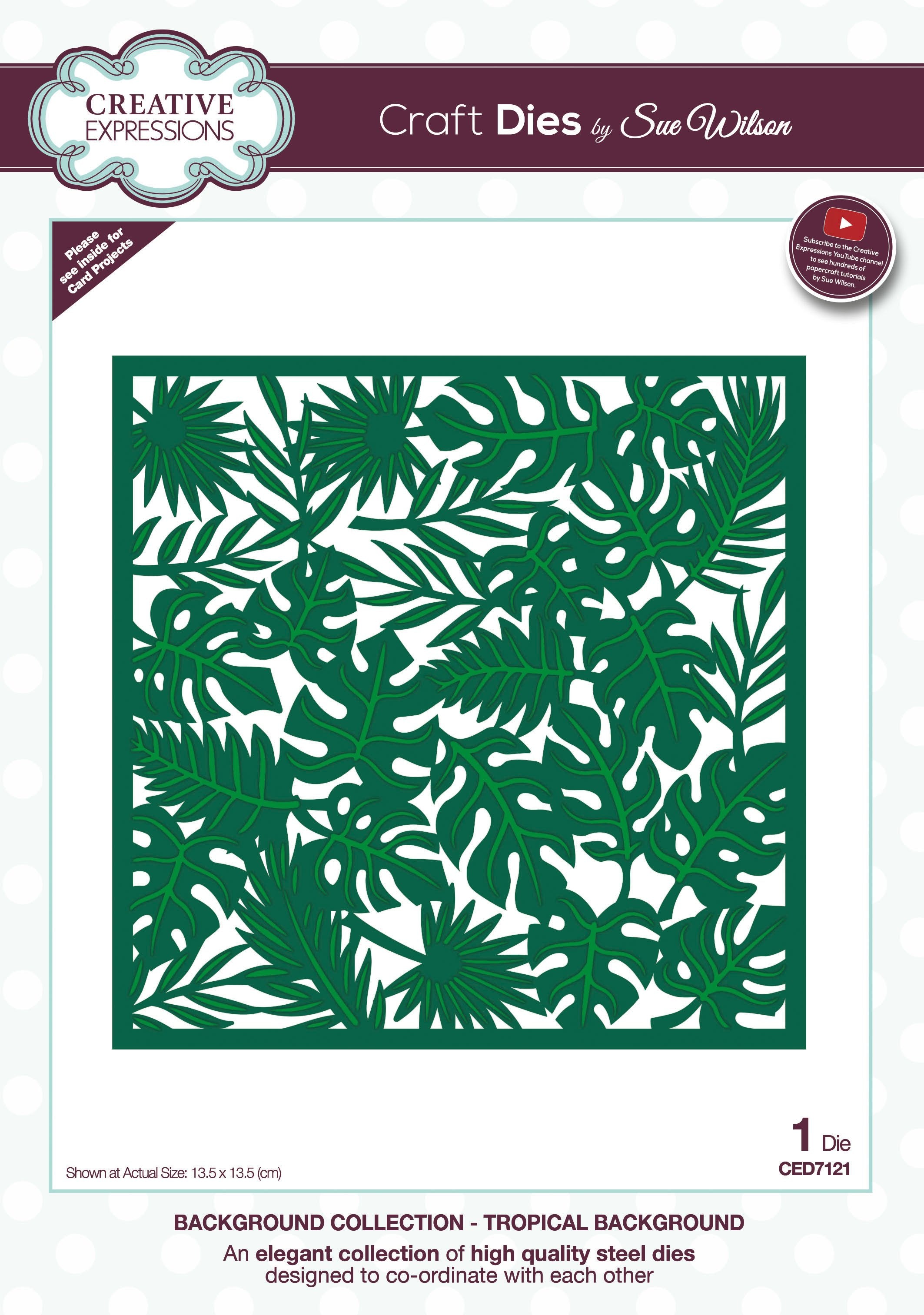 Dies by Sue Wilson Background Tropical Background