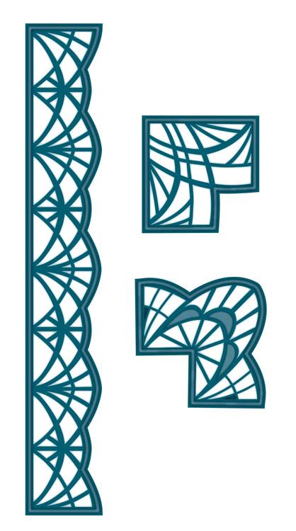 Sue Wilson Dies - Belgian Collection - Border and Corners