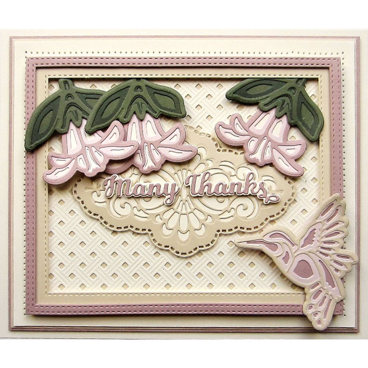 Creative Expressions Dies by Sue Wilson Triple Layer Collection Fuchsia