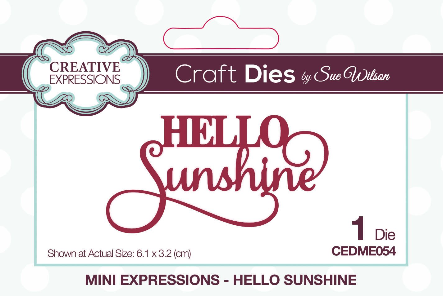 Dies by Sue Wilson Mini Expressions Hello Sunshine
