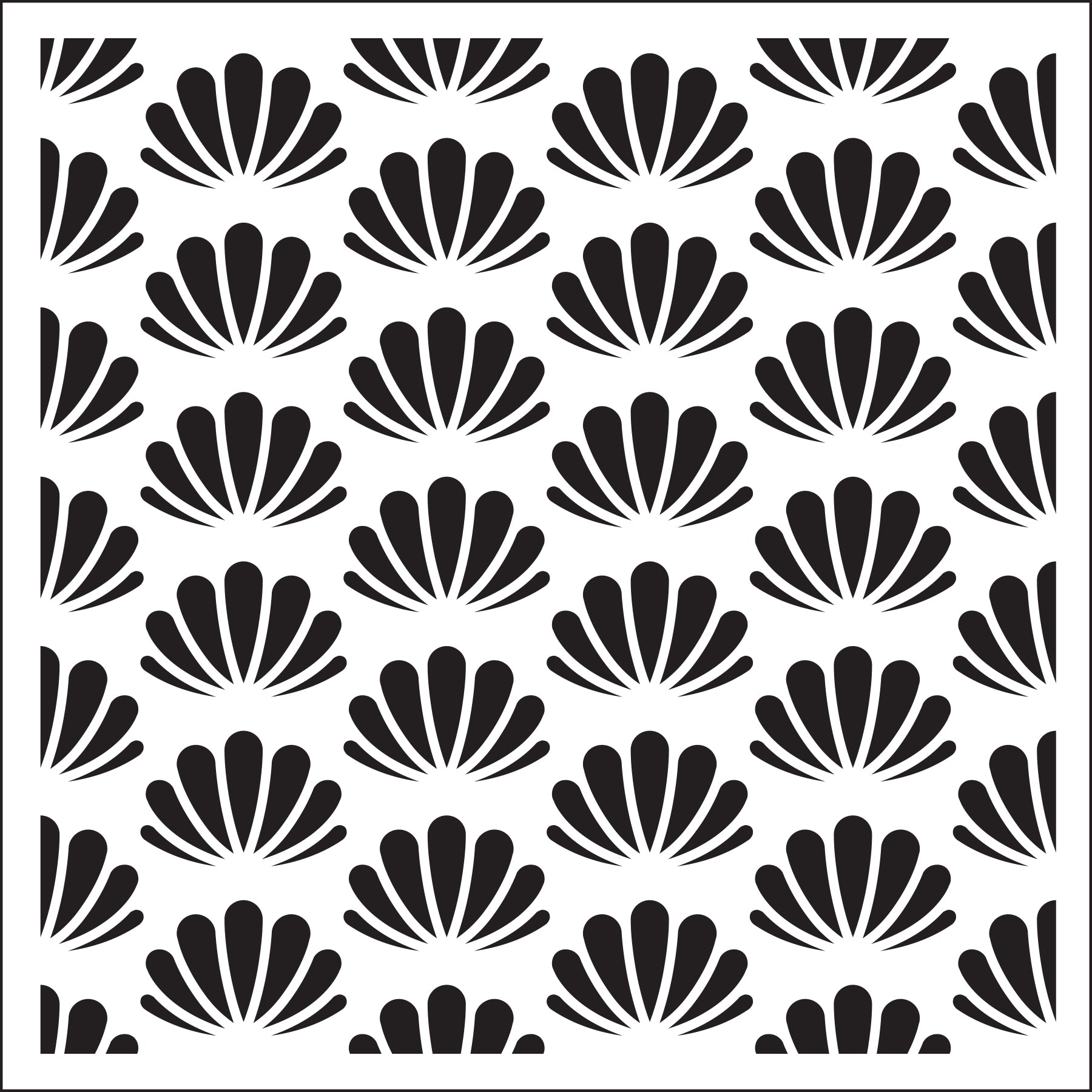 Creative Expressions Sue Wilson Seashells 6 in x 6 in Stencil