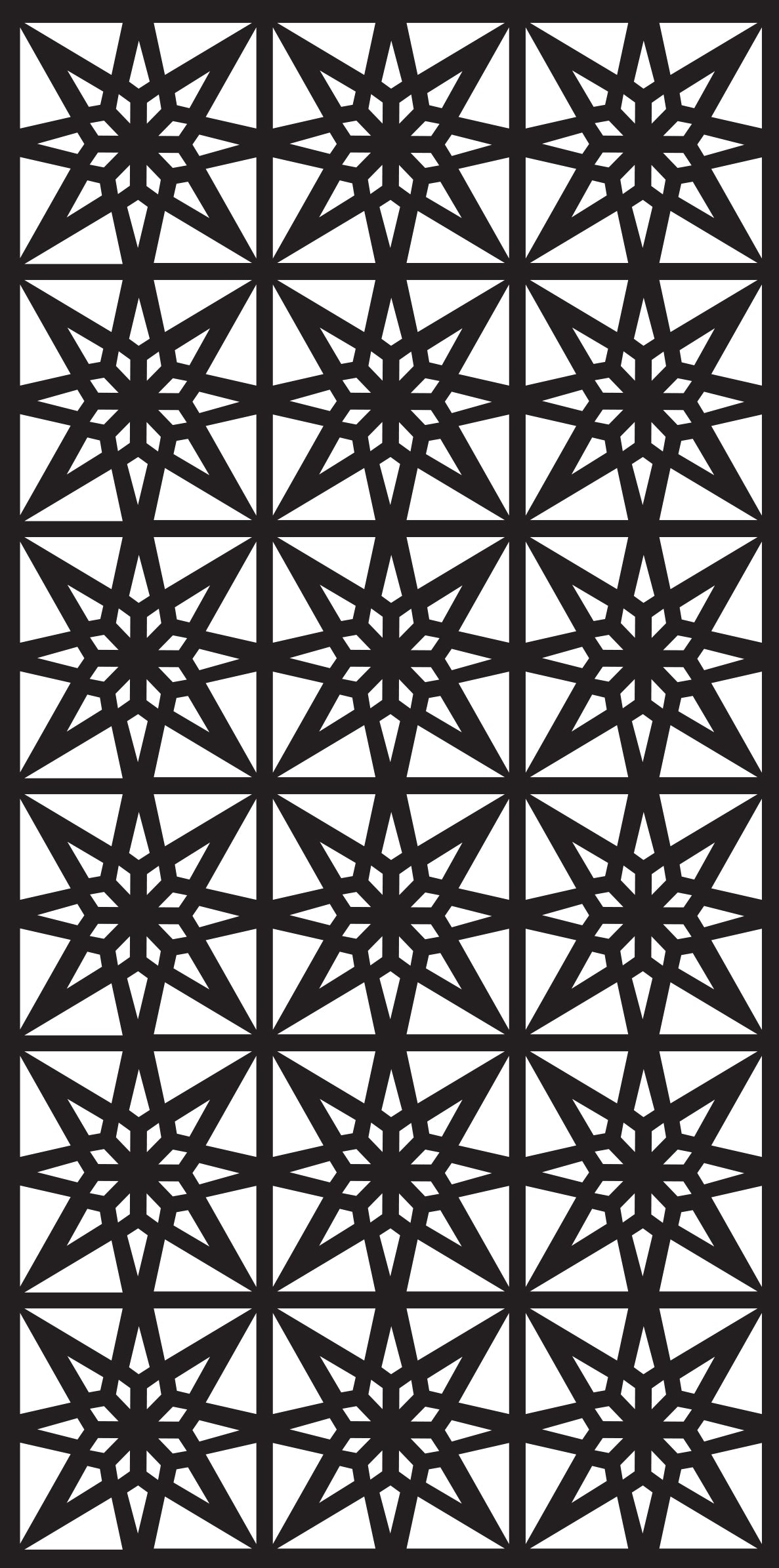 Creative Expressions Patchwork Mosaic DL Stencil 4 in x 8 in (10.0 x 20.3 cm)