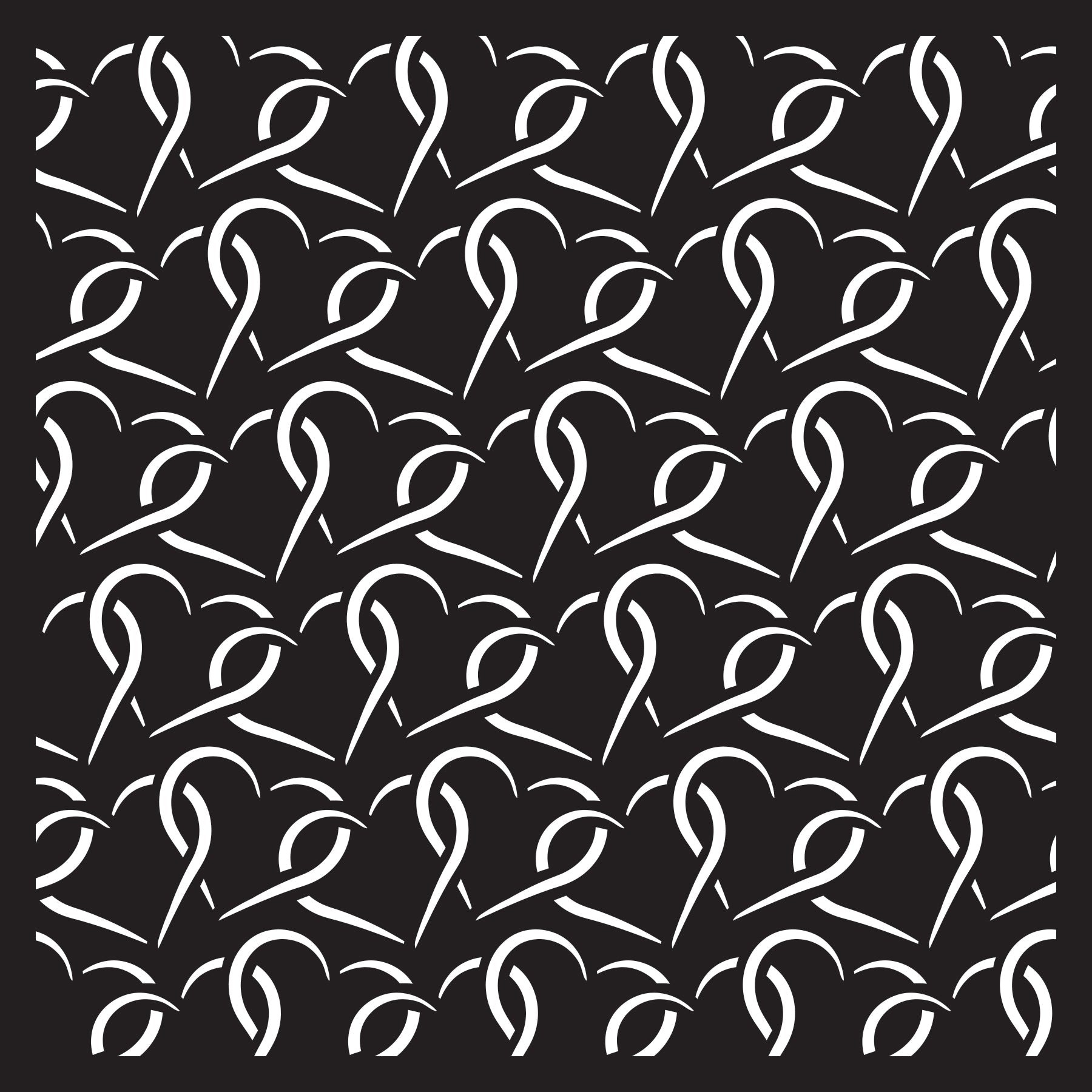 Creative Expressions Entwined Love Jamie Rodgers 6 in x 6 in Stencil