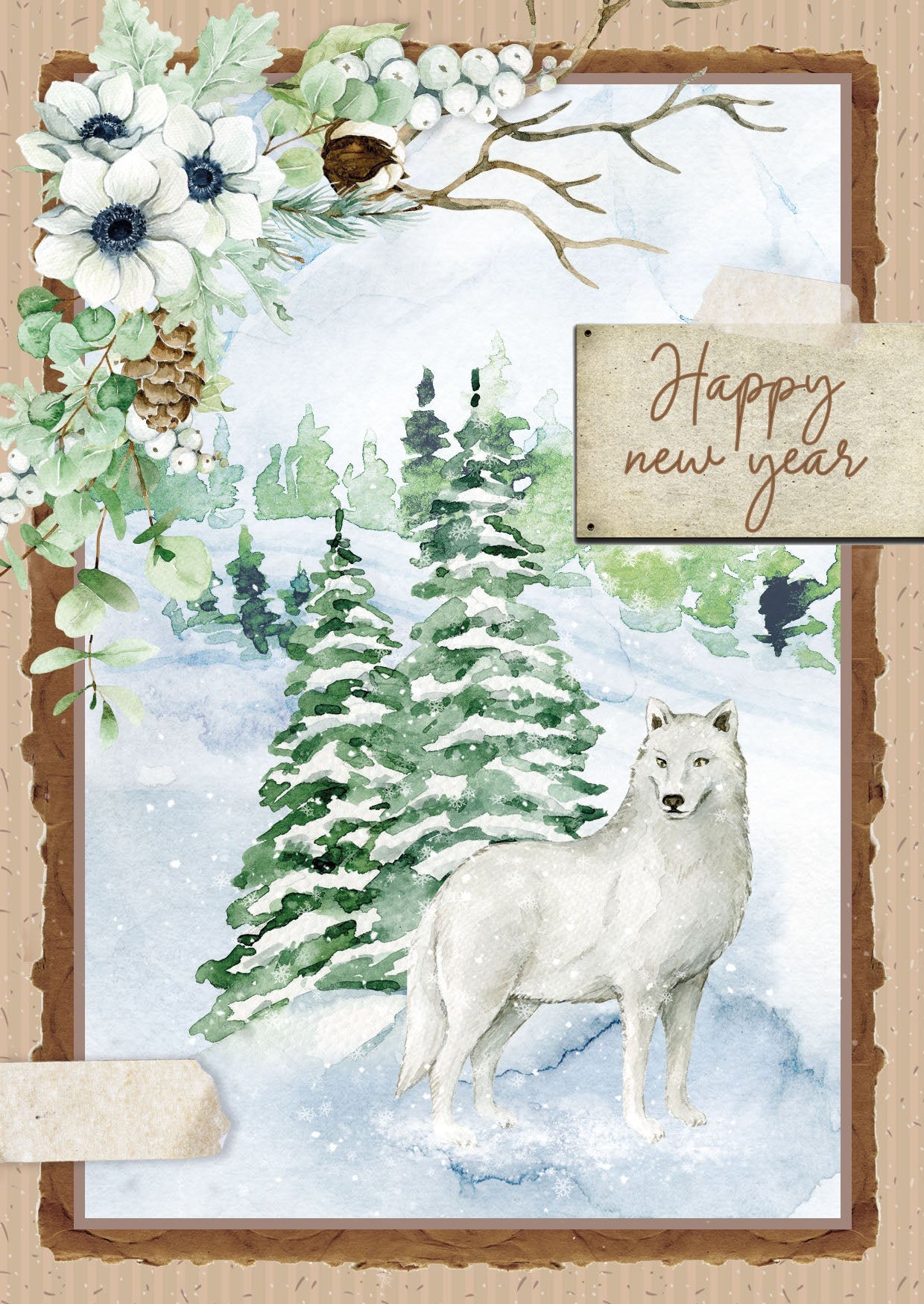 SL Card Making Pad Let It Snow Essentials 210x294x5mm 12 SH nr.08