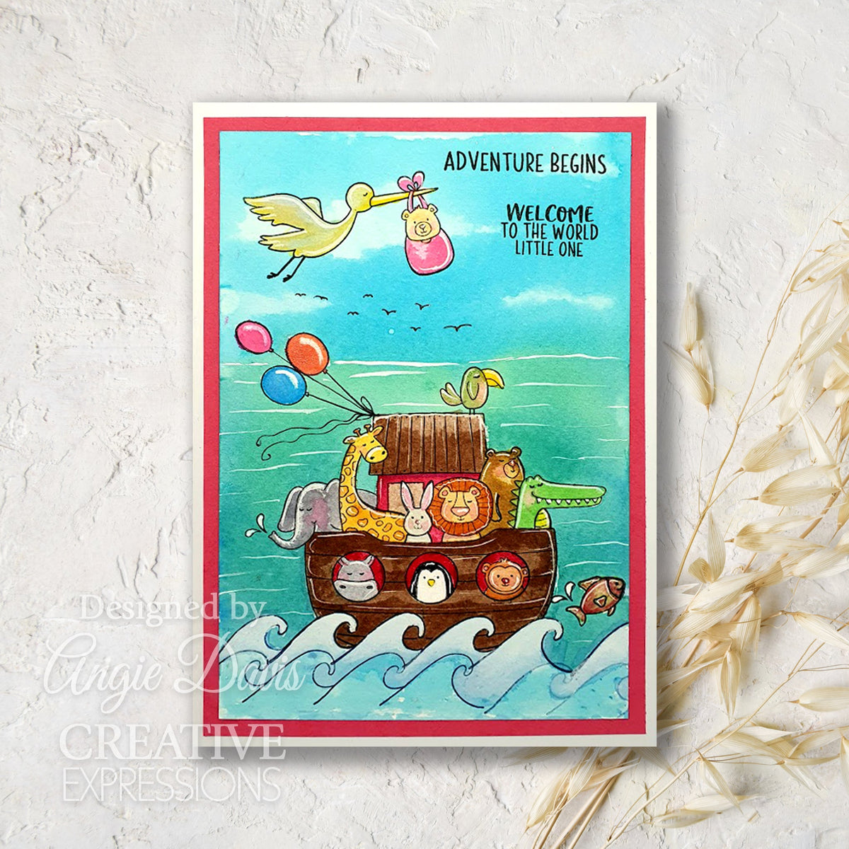 Creative Expressions Jane's Doodles Special Delivery 6 in x 8 in Clear Stamp Set