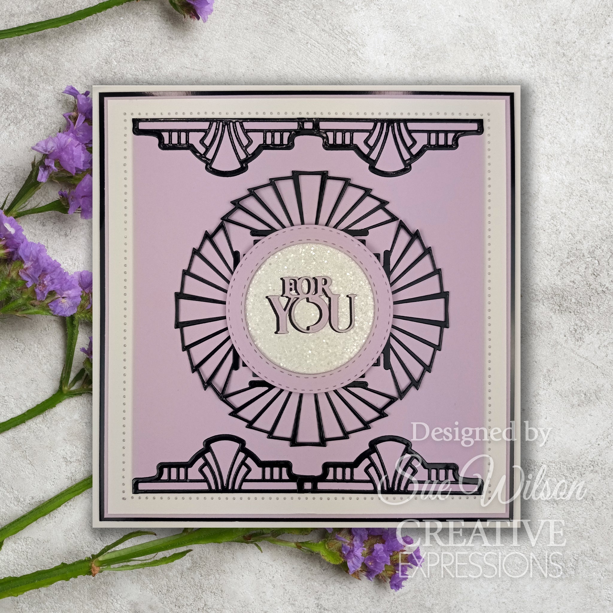 Creative Expressions Sue Wilson Art Deco Fantail Rosette Craft Die