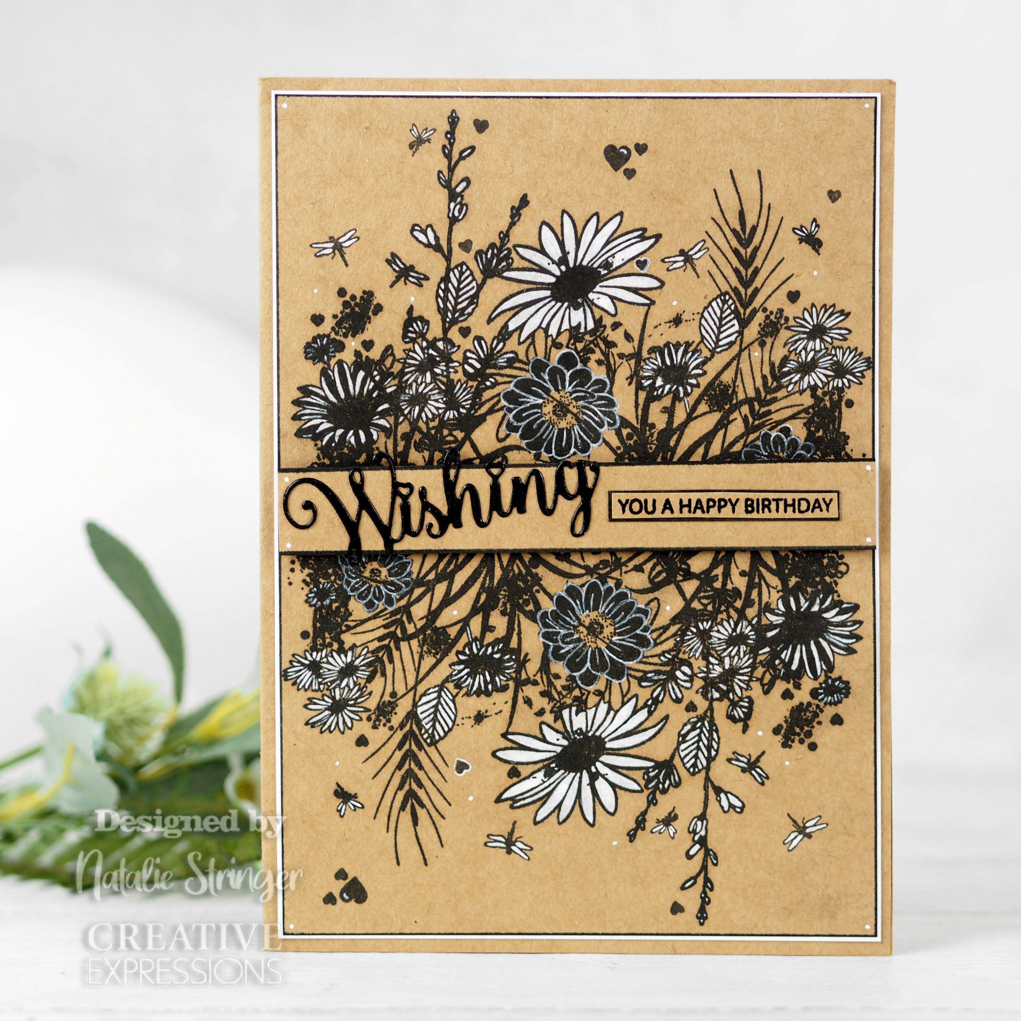 Creative Expressions Designer Boutique Woodland Walk Collection Wild Flowers A6 Clear Stamp Set