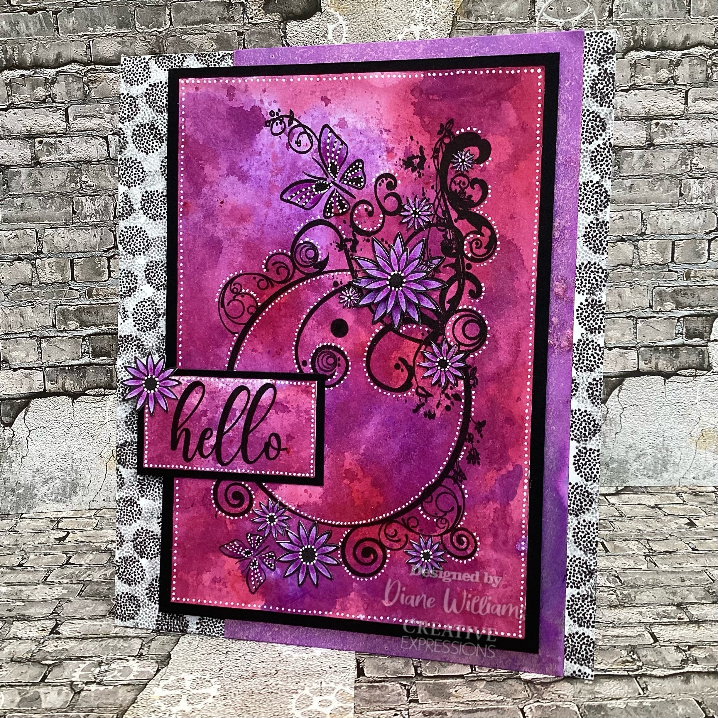 Creative Expressions Designer Boutique Why Hello 6 in x 4 in Clear Stamp Set