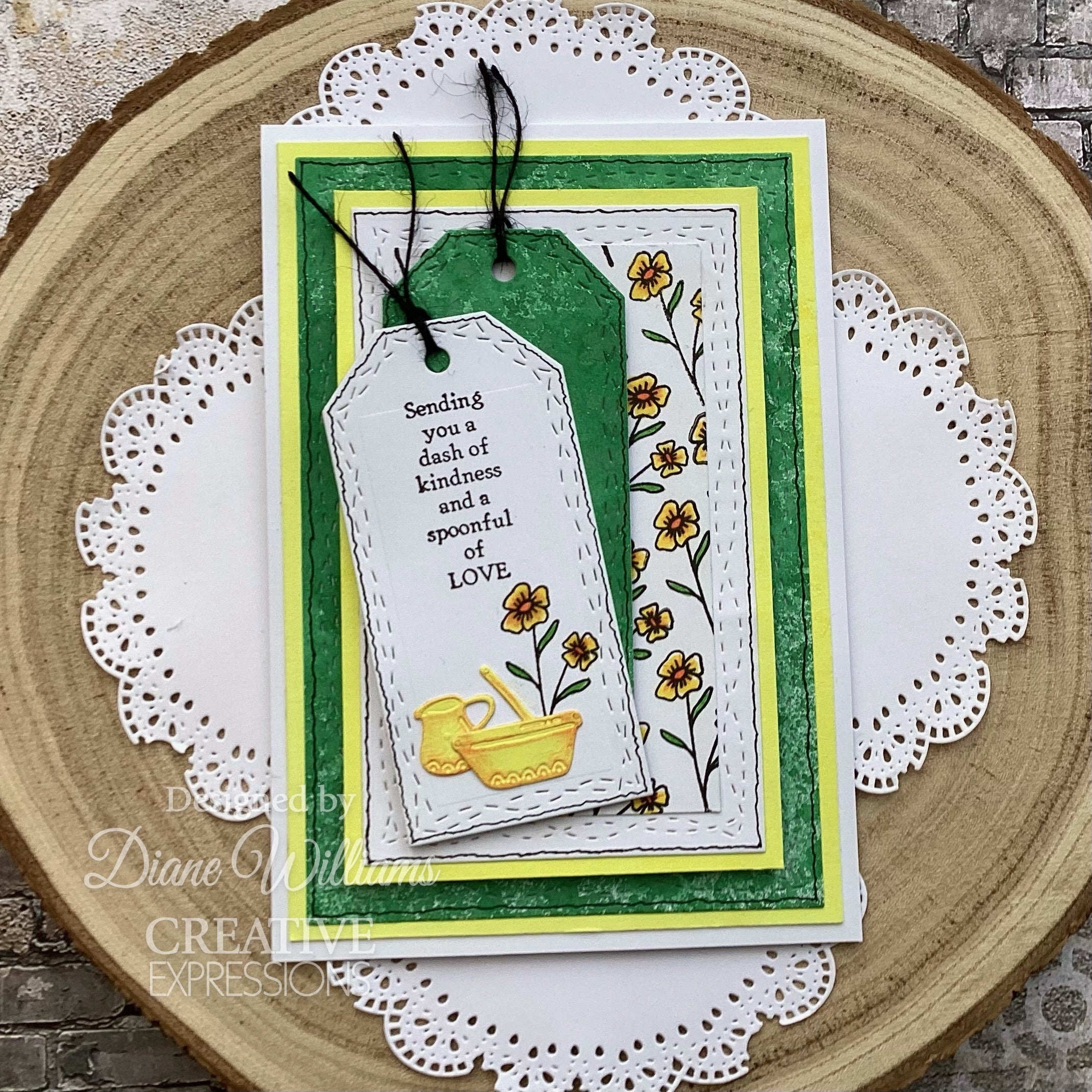 Creative Expressions Sam Poole Shabby Basics Stitched Weave Craft Die