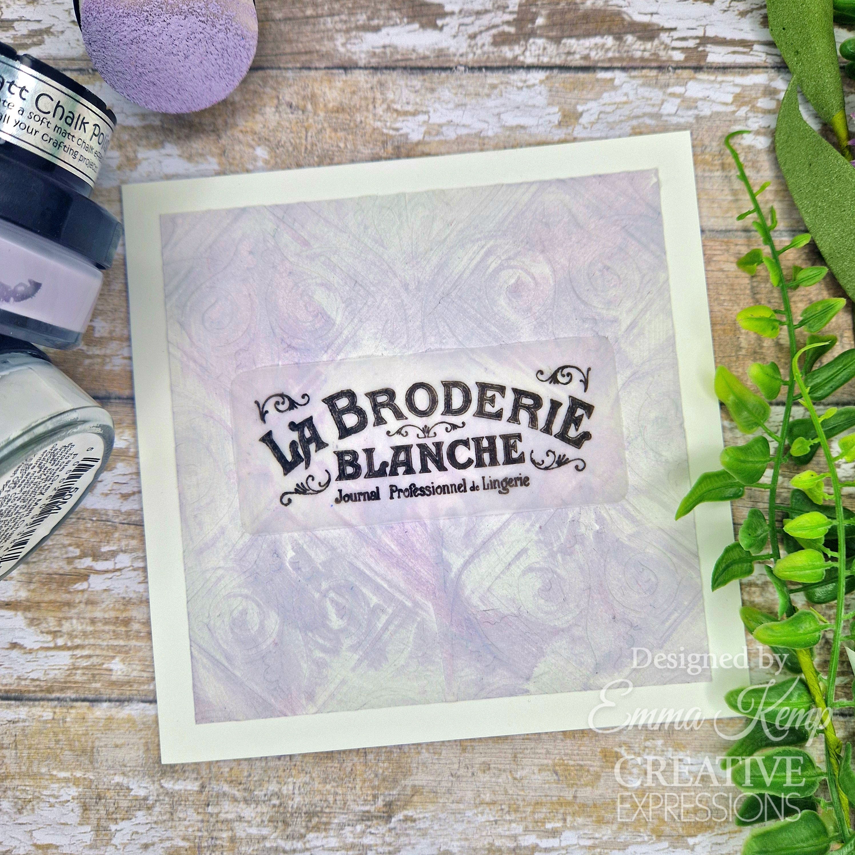 Creative Expressions Taylor Made Journals Victorian 6 in x 8 in Clear Stamp Set