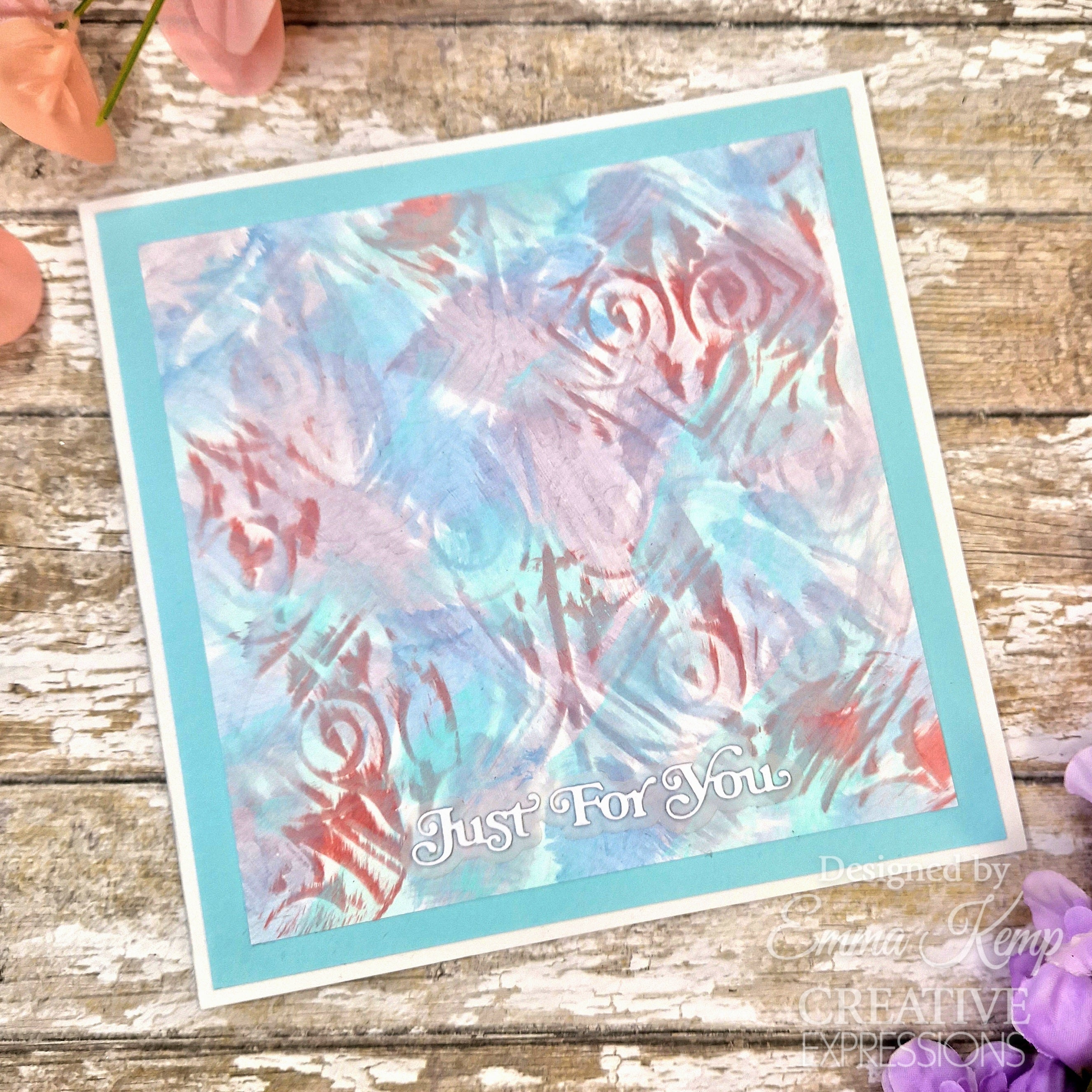 Creative Expressions Taylor Made Journals Fleur-de-lis Trellis 6 in x 6 in Stencil