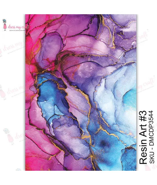 Dress My Craft Transfer Me - Resin Art #3