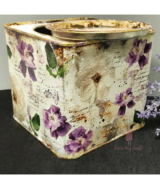 Dress My Craft Transfer Me - Violet Roses (12.5"x18.5")