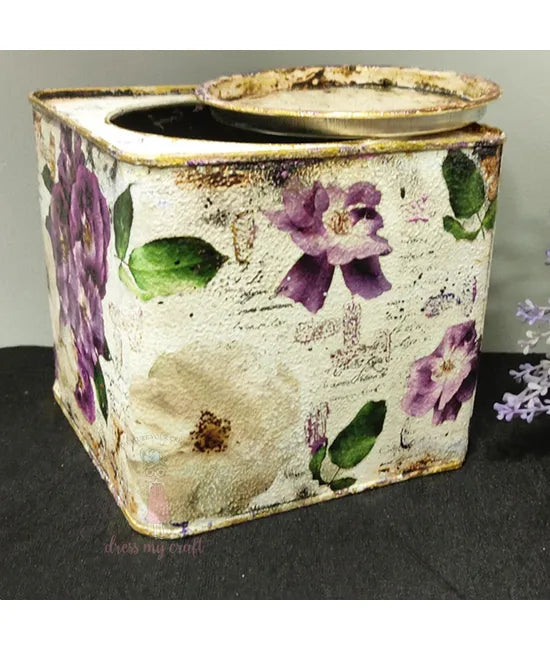 Dress My Craft Transfer Me - Violet Roses (12.5"x18.5")