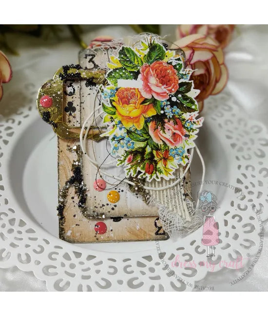 Dress My Craft Transfer Me - Vintage Flowers #4