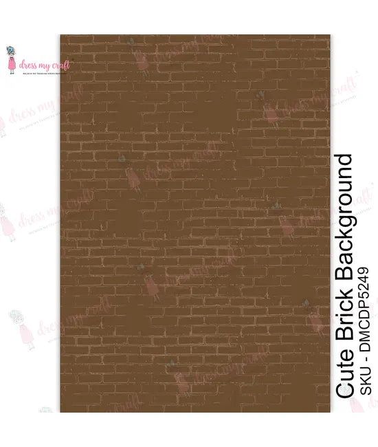 Dress My Craft Transfer Me - Cute Brick Background