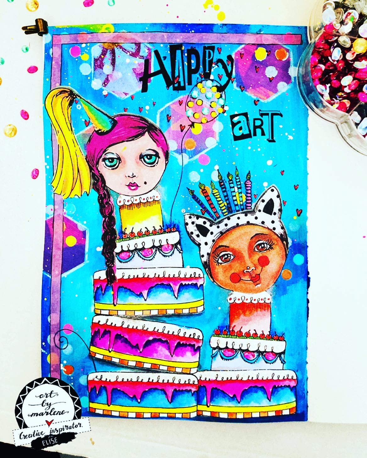 Art by MarleneClear Stamp Marlene's World nr.67