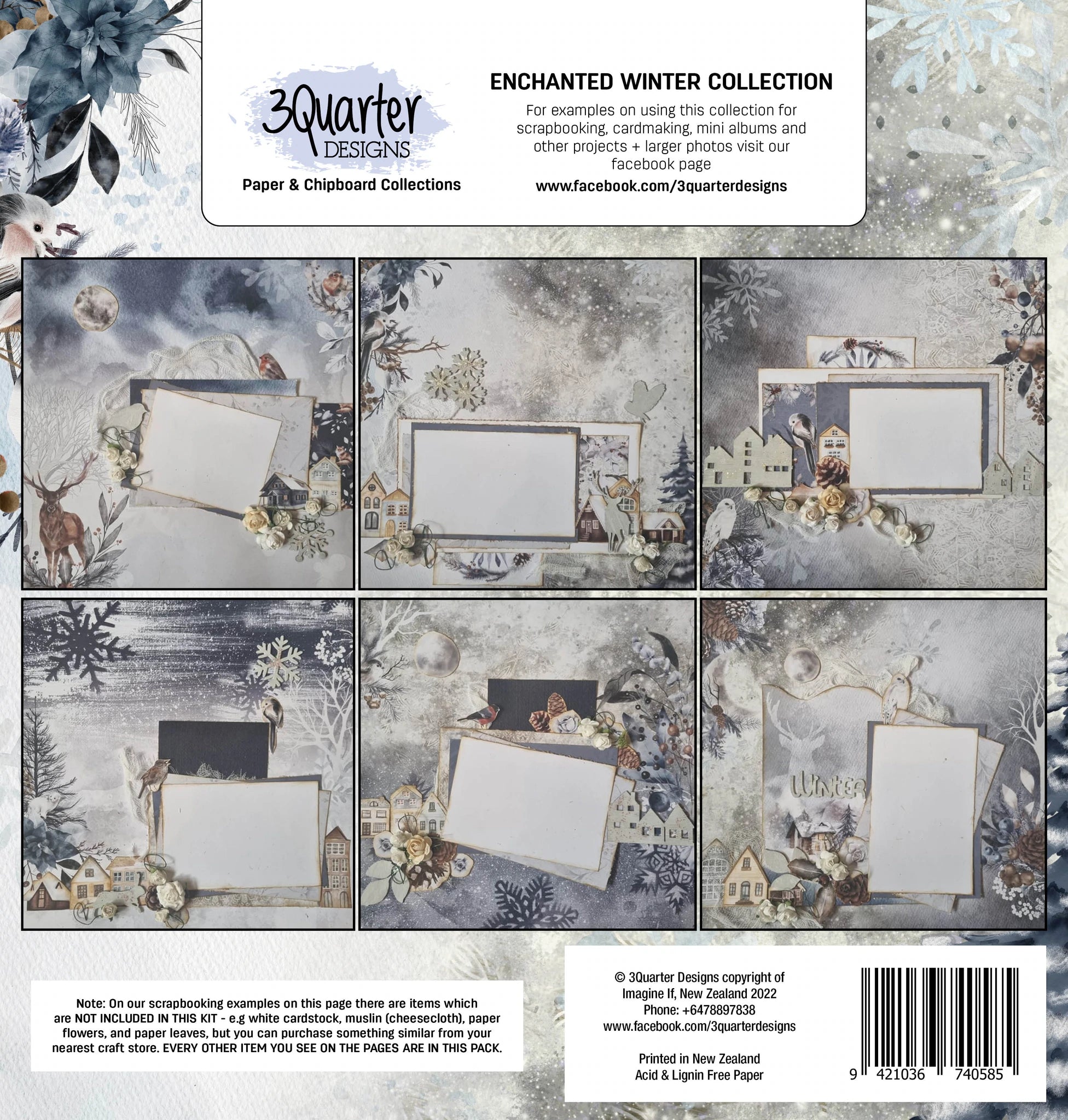 3Quarter Designs - Scrapbook Collection - Enchanted Winter
