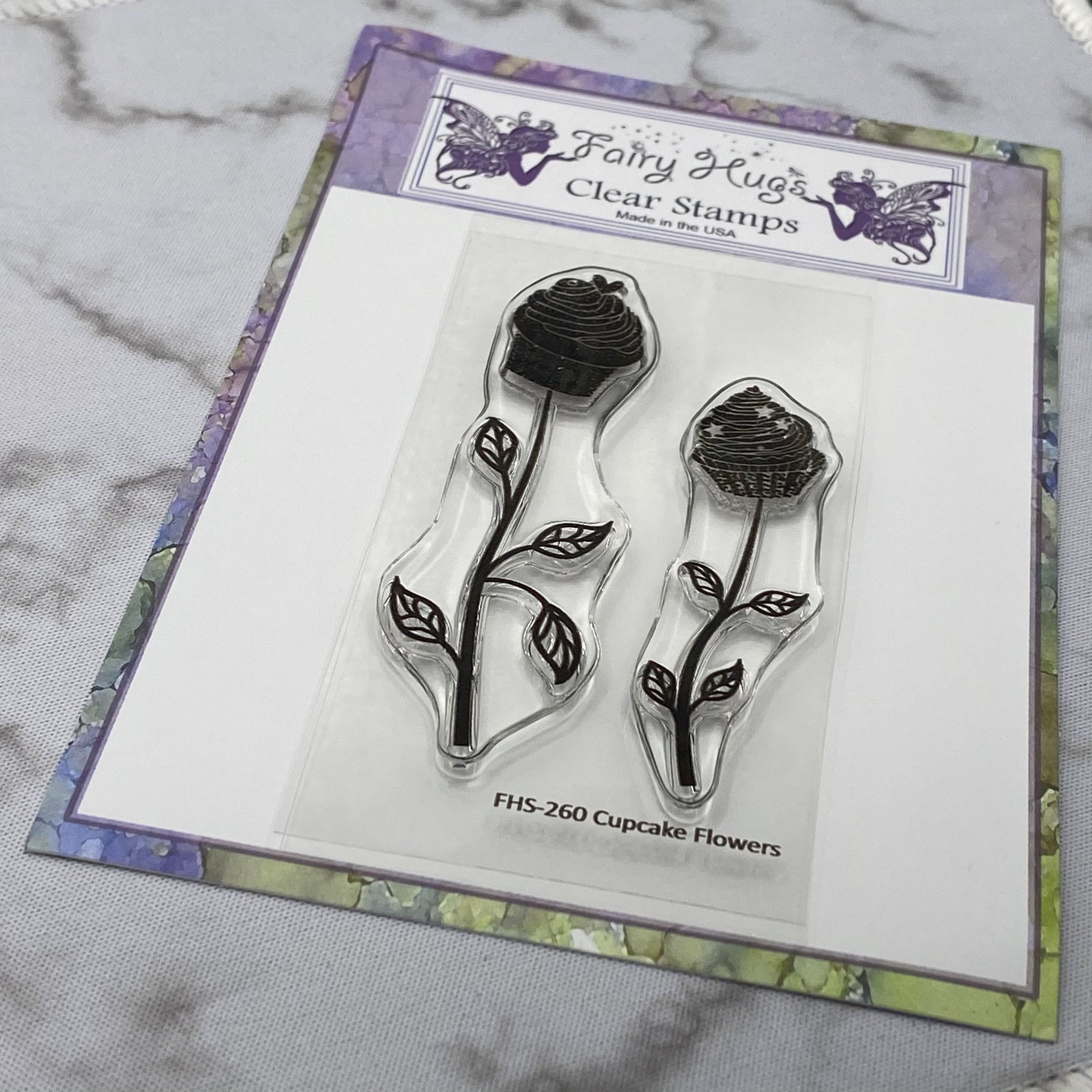 Fairy Hugs Stamps - Cupcake Flowers