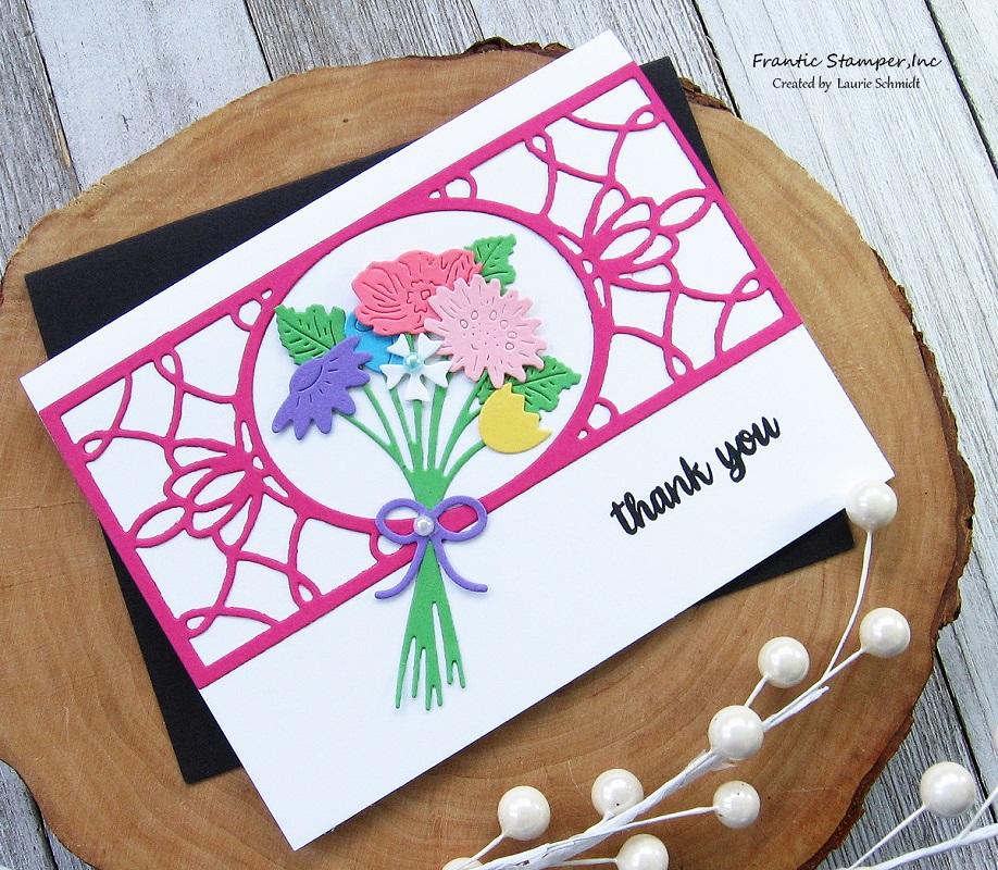 Frantic Stamper Clear Stamp Set - Florals And Greetings