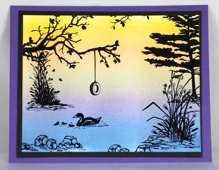 Frog's Whiskers Ink Stamp - Rocks & Weeds