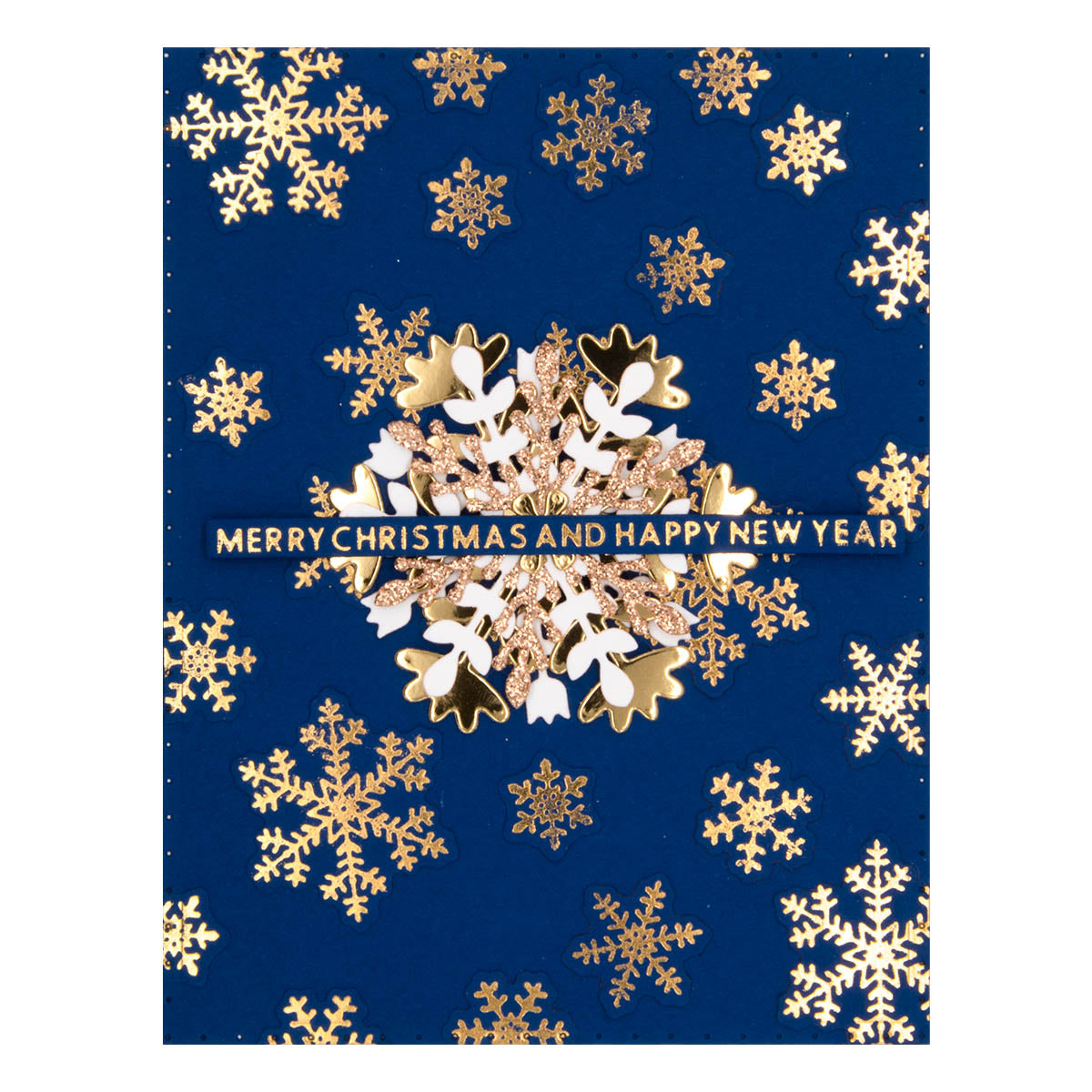 Glimmering Snowflakes Hot Foil Plate & Die Set from the Bibi's Snowflakes Collection by Bibi Cameron
