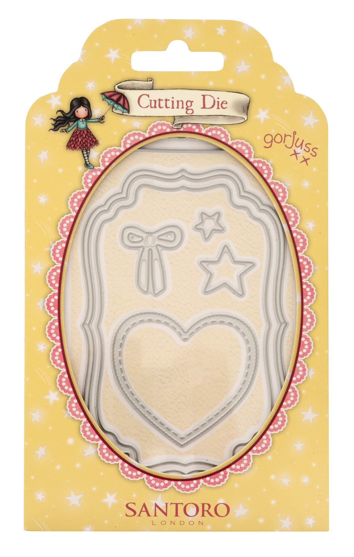 SAN Cutting Dies Frames & Labels Gorjuss Essentials 85x125x2mm 8 PC nr.698