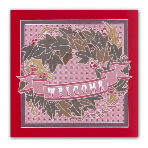Groovi Template - Ivy Wreath A5 Square Plate