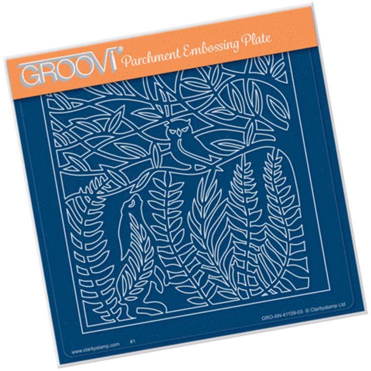 Groovi Plate - Hare & the Owl A5 Sq
