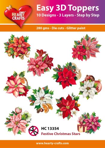 Hearty Craft Easy 3D Topper Festive Christmas Stars