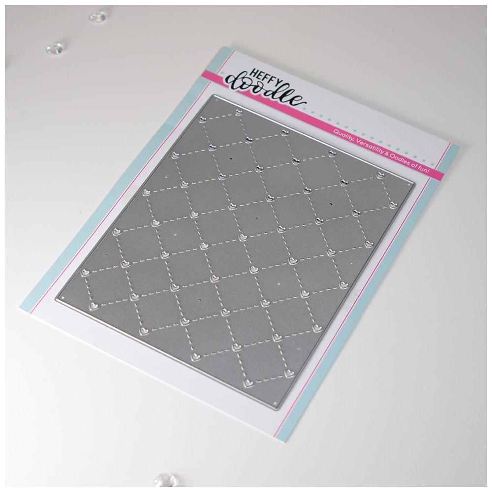Quilted Heart Background Die