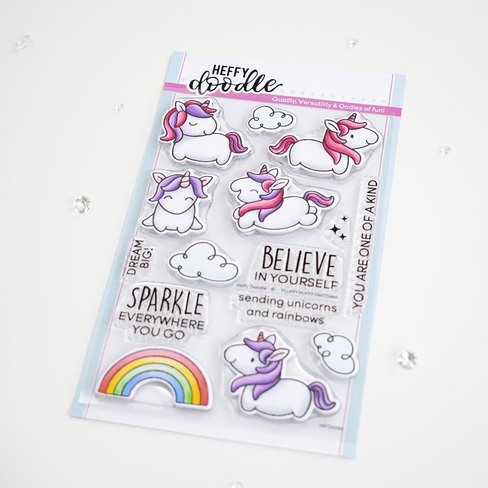 Fluffy Puffy Unicorns Stamps