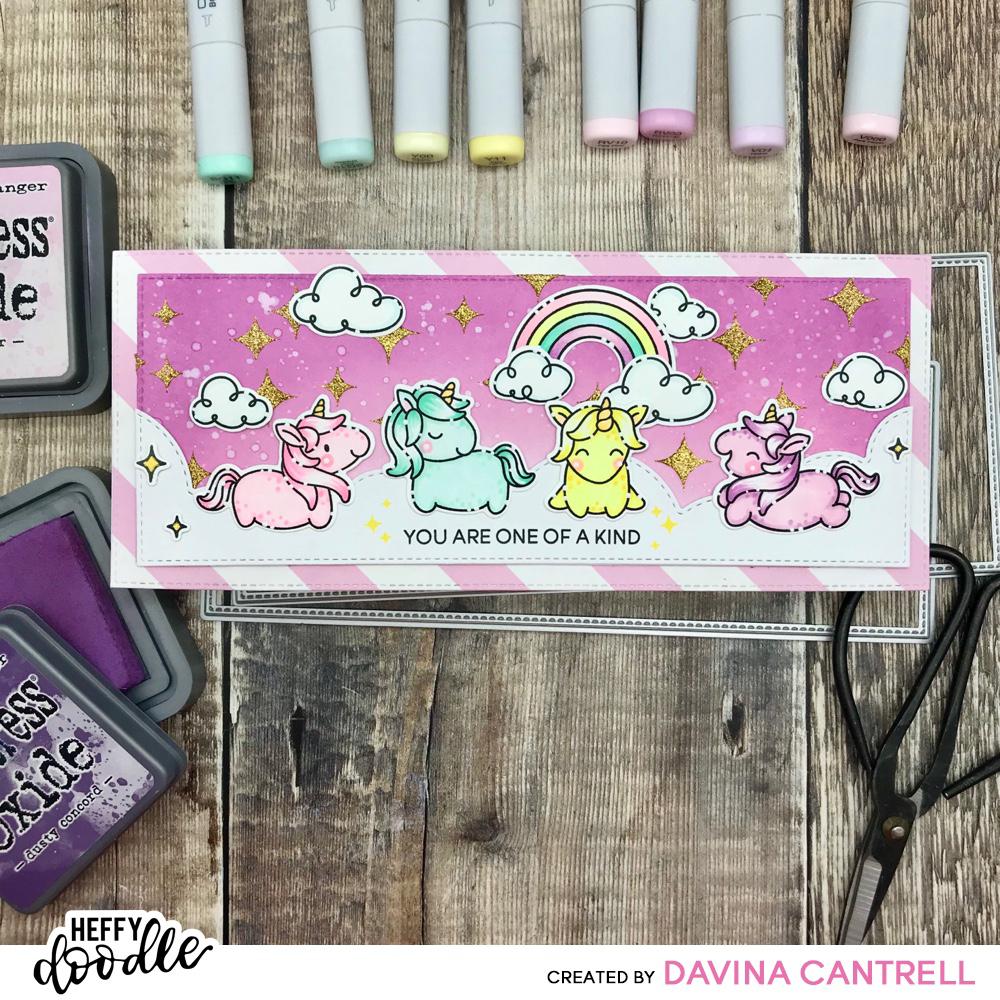 Fluffy Puffy Unicorns Stamps