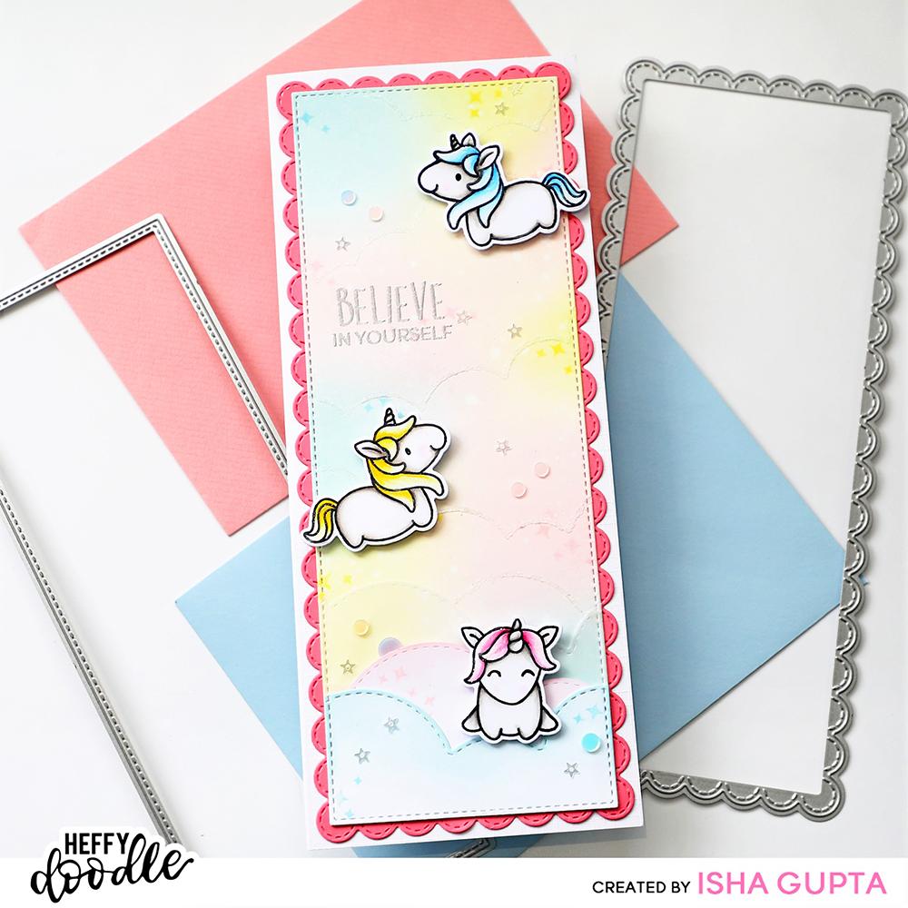 Fluffy Puffy Unicorns Stamps