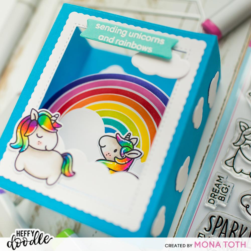 Fluffy Puffy Unicorns Stamps