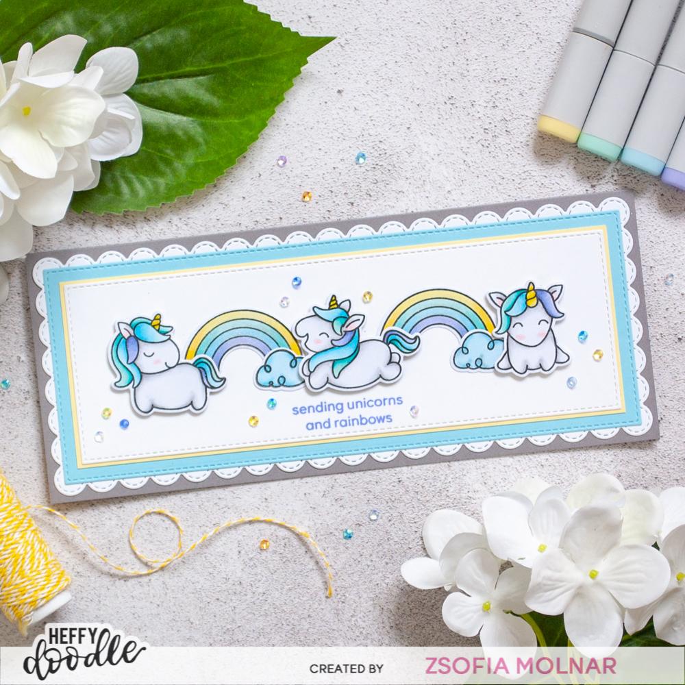 Fluffy Puffy Unicorns Stamps