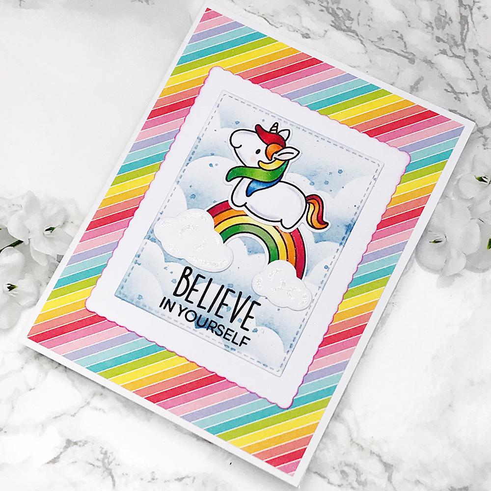 Fluffy Puffy Unicorns Stamps