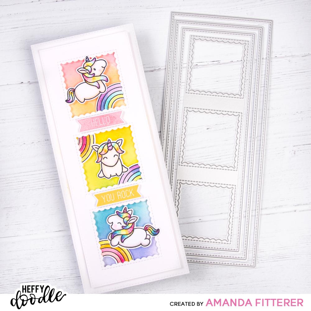 Fluffy Puffy Unicorns Stamps