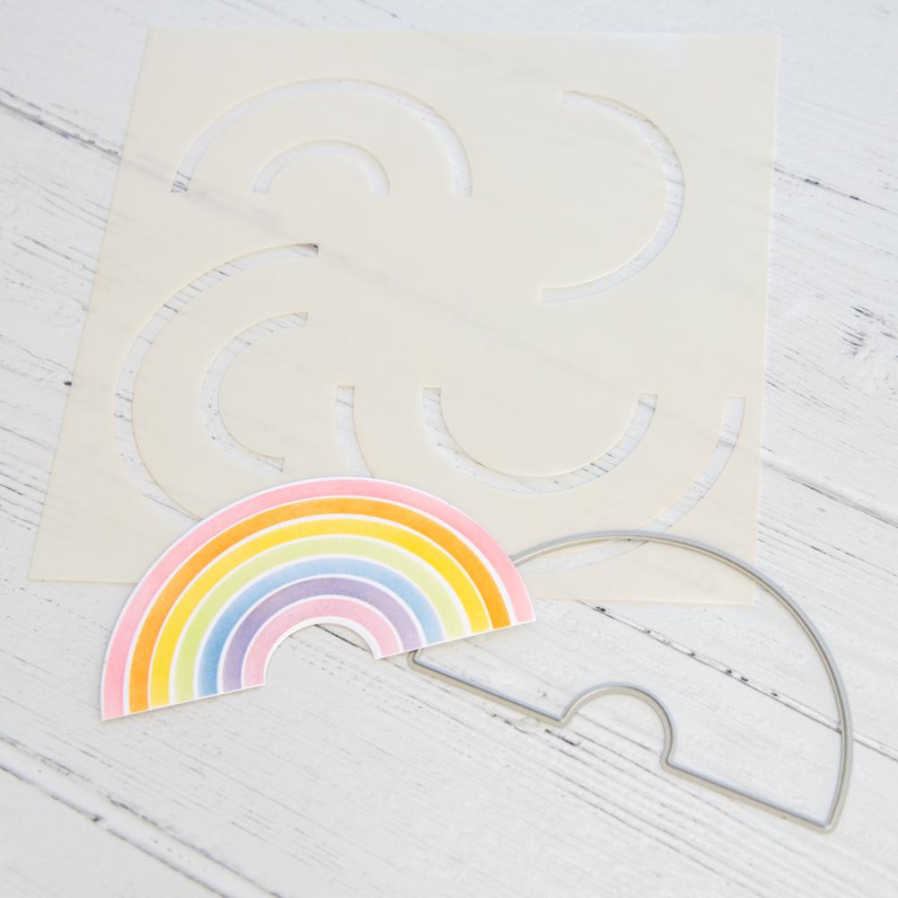 Rainbow Builder Stencil