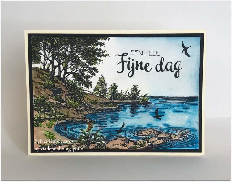 Nellie's Choice Clear Stamp Idyllic Floral Scenes - Water's Edge