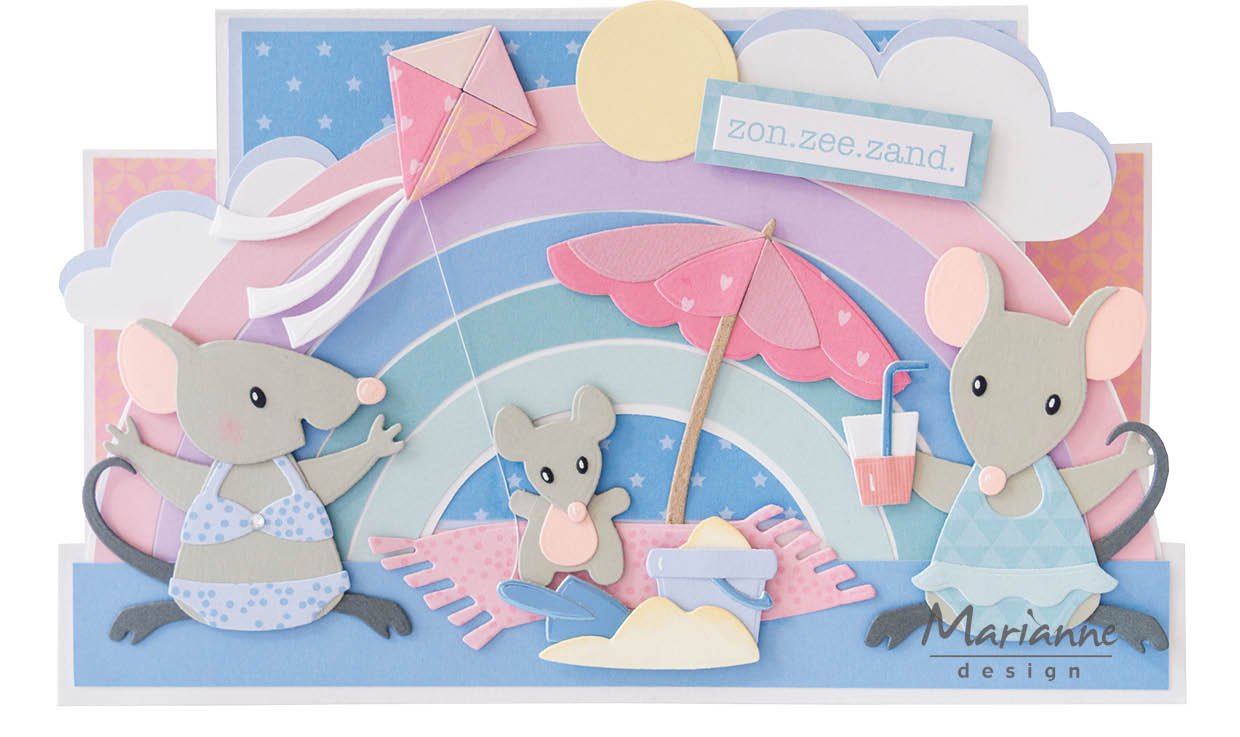 Craft Stencil Rainbow