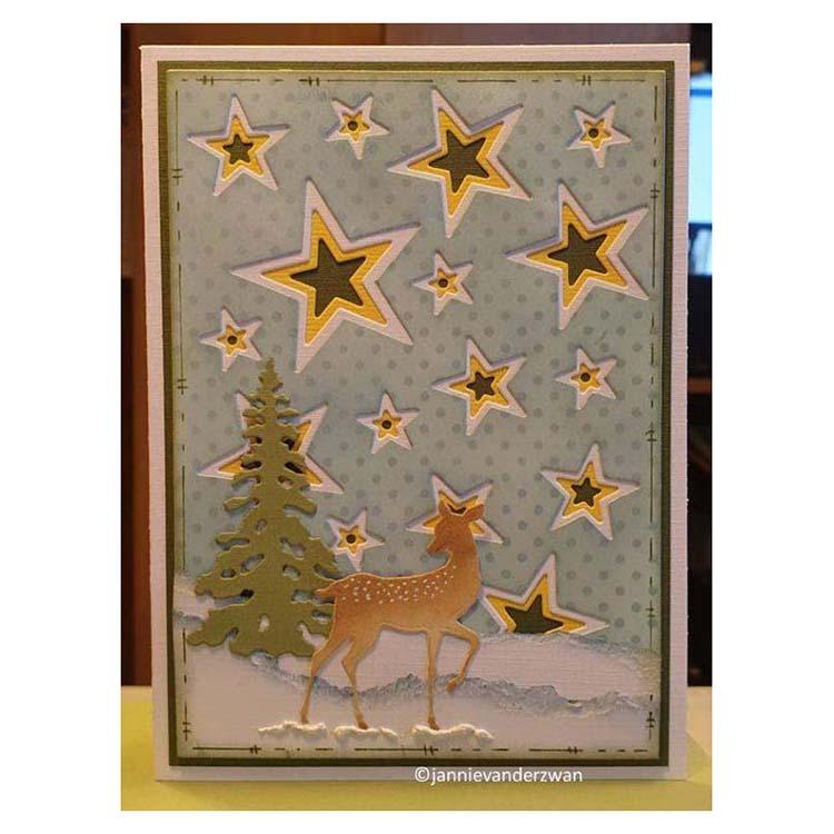 Nellie's Choice Layered Combi Dies Rectangle Stars B