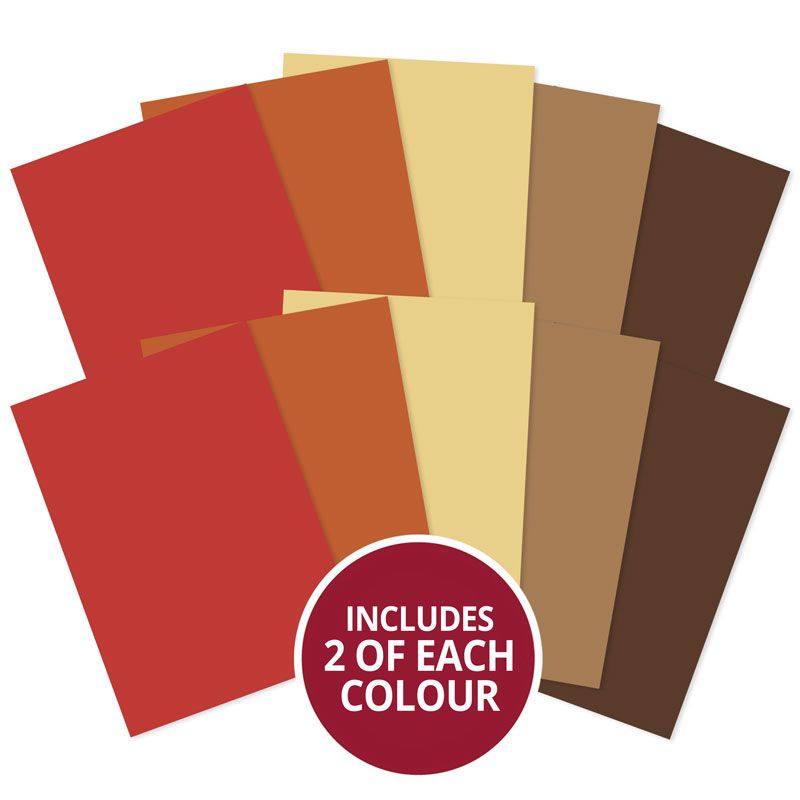 Matt-tastic Adorable Scorable A4 Cardstock x 10 Sheets - Earths