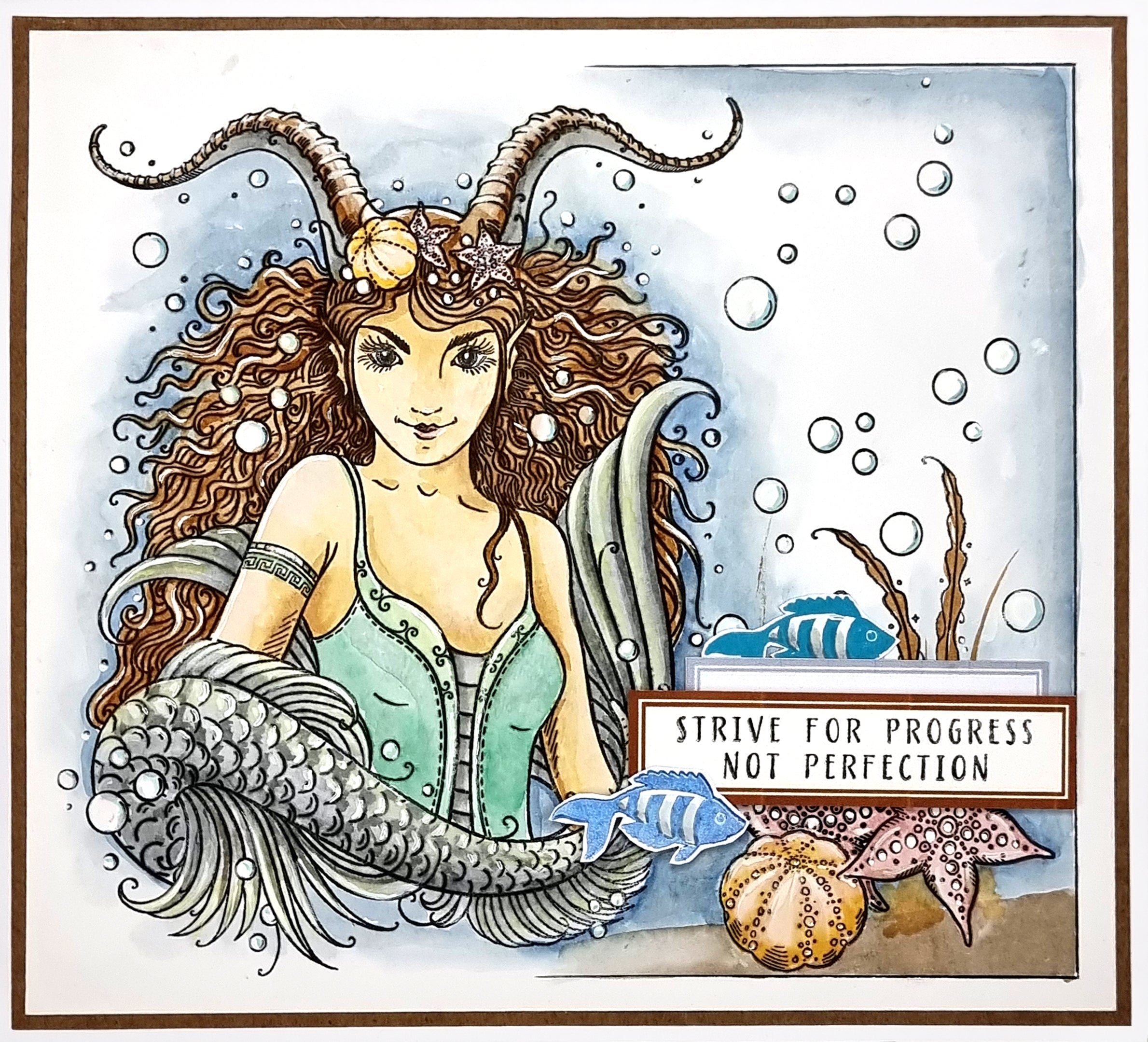 Pink Ink Designs Capricorn 6 in x 8 in Clear Stamp Set