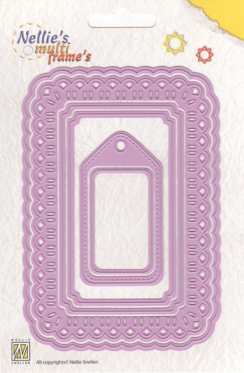 Multi Frame Dies - Christmas Ribbon Weaving-Rectangle