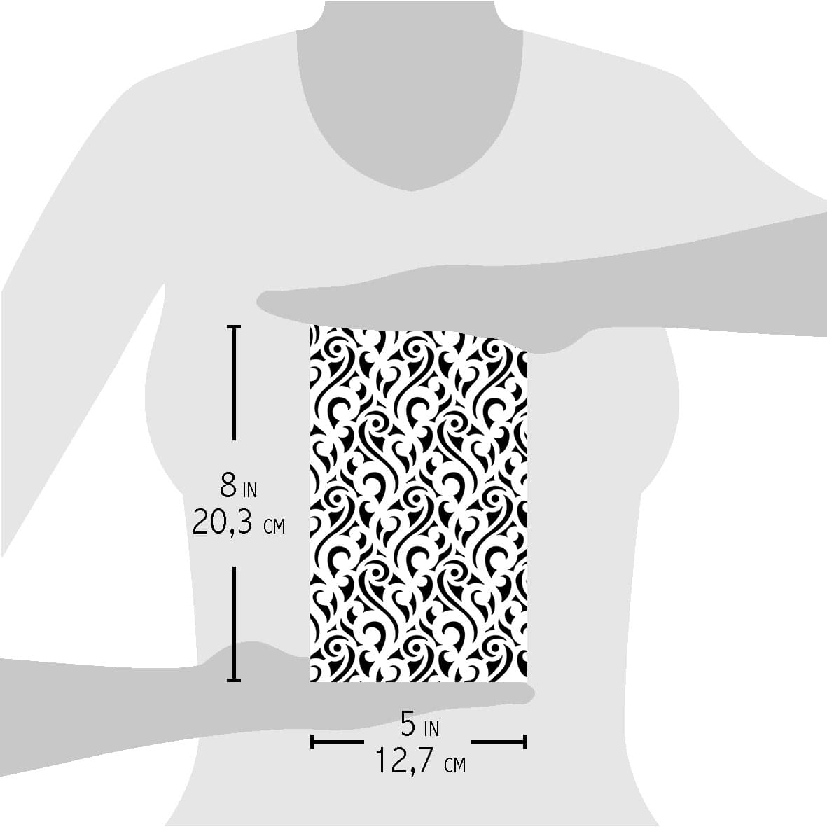 Ciao Bella Texture Stencil 5x8 Delicate