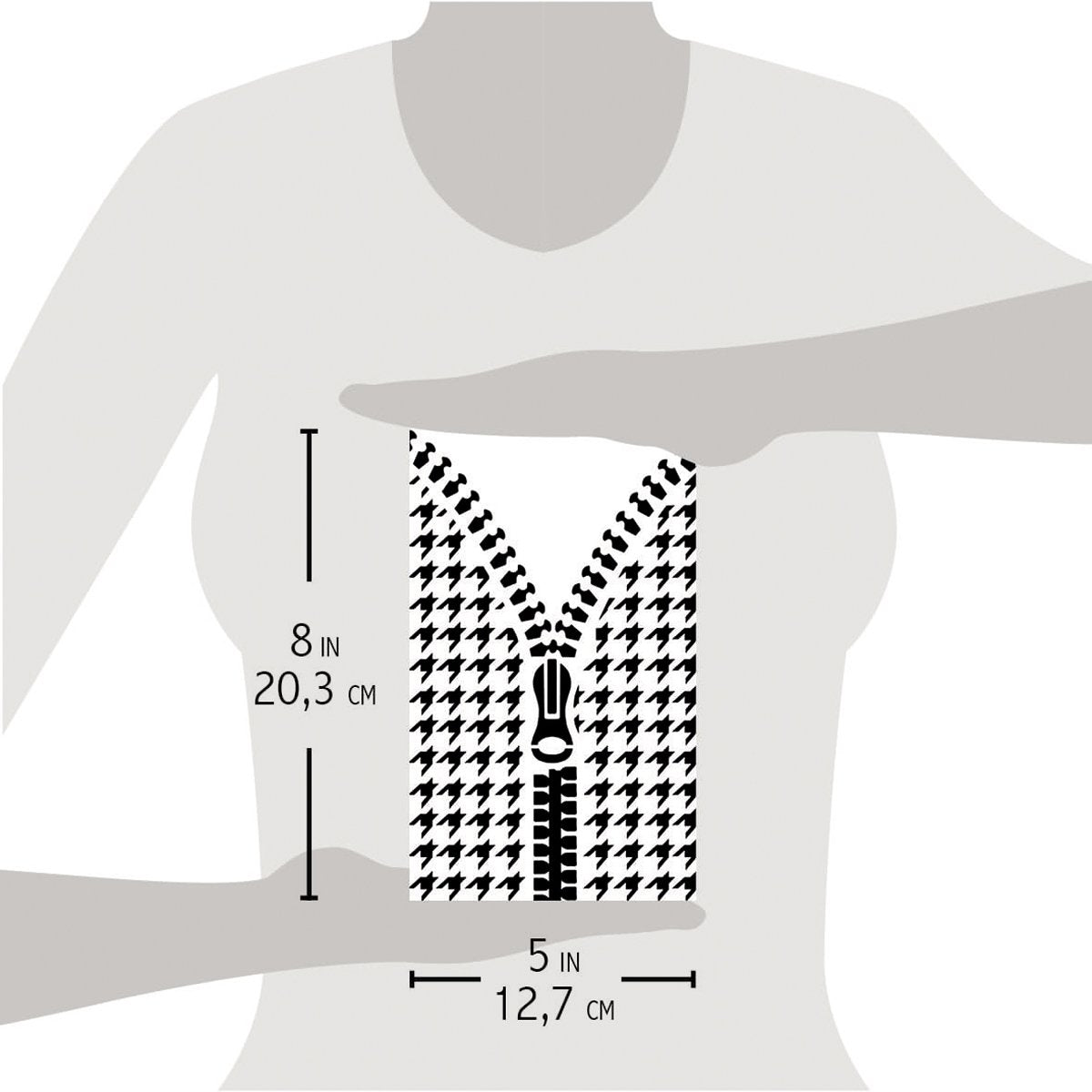 Texture Stencil 5"x8" Open Zip