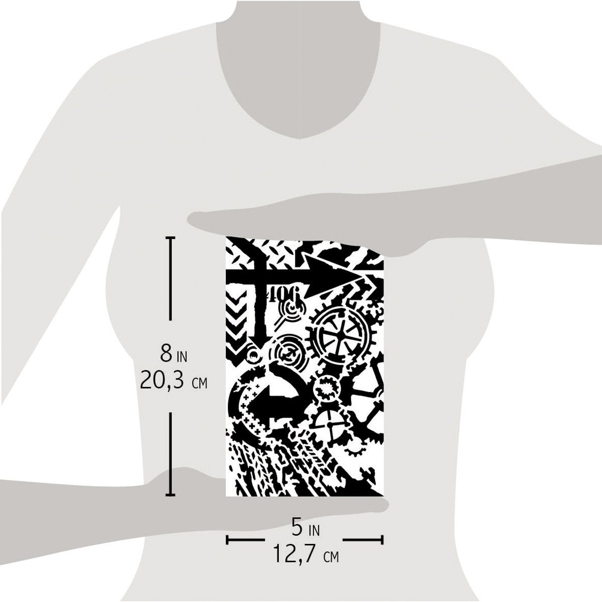 Texture Stencil 5"x8" 406