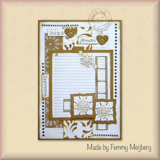 Nellie's Choice Nellie's Bullet Journal Clear Stamp - Basic Notepage Layout