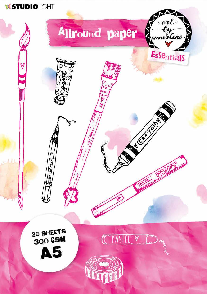 Art By Marlene Allround Paper pad 300gr Watercolor 148x210mm 30 SH nr.02